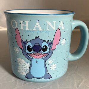 Blue Stitch Ohana Mug OHANA MEANS FAMILY. New